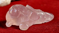 Rose Quartz Crystal Elephant Figurine 🐘🌹🩷