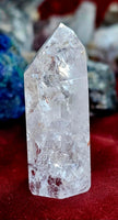 Fire & Ice Crackle Quartz Crystal Point