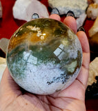 LG. Ocean Jasper Crystal Sphere 🪸🔮🌊