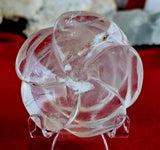 Clear Quartz Crystal 3D Rose Carving 🌹