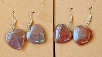 Ocean Jasper Crystal Heart Dangle Earrings ❤️🪸🌊