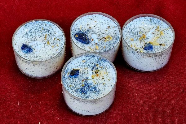 Night Sky Tealight Intention Candles By 'Essence By Susanne 🌌💙💠🕯️