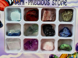 Assorted Semi Precious Stones Box - Set of 12