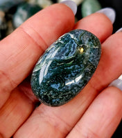 Moss Agate Crystal Tumble 🌱💚🍃