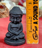 Matte Finished Black Obsidian Crystal Buddha Figurine 🖤🧘‍♀️