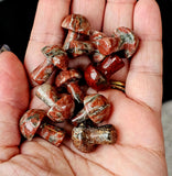 Brecciated Red Jasper Mini Crystal Mushroom 🍄