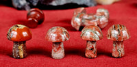 Brecciated Red Jasper Mini Crystal Mushroom 🍄