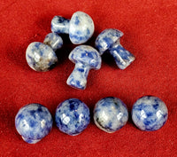 Blue Spotted Jasper Mini Crystal Mushroom 🍄