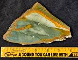 Lapidary Grade Gary Green Jasper Crystal Slab 💚💛