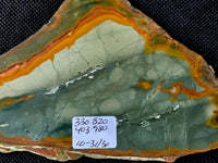 Lapidary Grade Gary Green Jasper Crystal Slab 💚💛