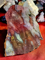 LG. Lapidary Grade Purple Cow Agate Crystal Slab 💜🐄💜