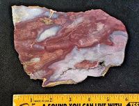 LG. Lapidary Grade Purple Cow Agate Crystal Slab 💜🐄💜