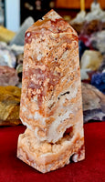 Mexican Lace Agate Obelisk Tower 🩷