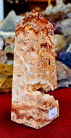 Mexican Lace Agate Obelisk Tower 🩷