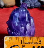 Purple Fluorite 9 Tails Figurine 🦊💜✨