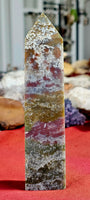 Ocean Jasper Obelisk Crystal Tower🪸🌊❤️