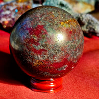 Fuschite & Ruby Crystal Sphere 💗🔮💙