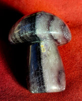 Silky Fluorite Crystal Mushroom 🍄💜