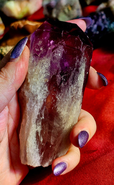 LG. Raw Bahia Amethyst Crystal Root/Fang 💜☪️🫚