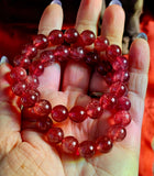 Gemmy Strawberry Quartz Crystal Bracelet 🍓📿💗