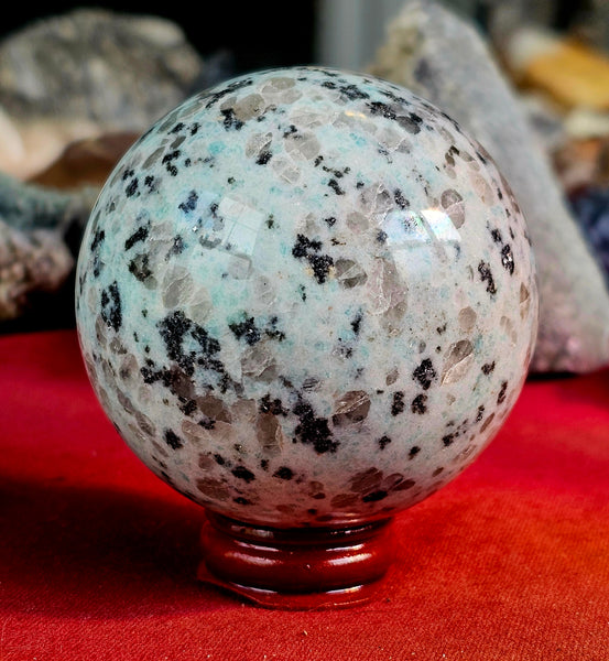 Kiwi Jasper Crystal Sphere 🥝🔮