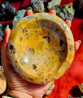 LG. Crazy Lace Agate Crystal Bowl