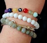 Handmade 'Virgo' Zodiac Themed Crystal Intention Bracelet ♍💜📿