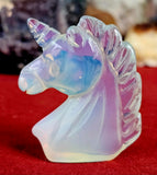 Opalite Crystal Unicorn Bust🦄✨🌈