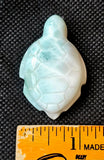 Grade AAA Plus Larimar Crystal Turtle Carving 🩵🐢🤍