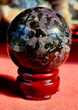 Indigo Gabbro Crystal Sphere 💜🔮🖤