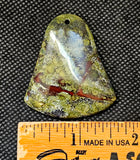 LG. Bell Shaped Dragon's Blood Drilled Cabochon 🐉🔔♥️🐲