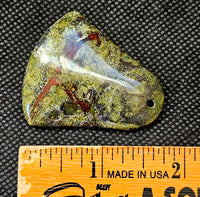 LG. Bell Shaped Dragon's Blood Drilled Cabochon 🐉🔔♥️🐲