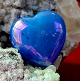 Mini Aura Coated Quartz Crystal Puffy Heart 💜💛💚💙🩷