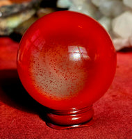 Cat's Eye Red Sphere 🔮❤️🌹