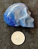 MD. Blue Aventurine Crystal Skull 💀🌀💙