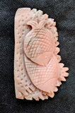 Pink Opal Crystal Fish Swimming through Coral Carving 🐟🪸🩷