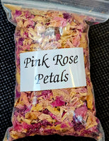 Fresh Cut & Dried Organic Pink Rose Petals 🌿