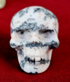 MD. Pink Zebra Jasper Crystal Skull