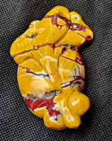 Mookaite Jasper Crystal Fancy Tail Telescope Goldfish Carving 💛🐟🧡