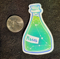 Pisces Horoscope Sticker ♓💚🐟