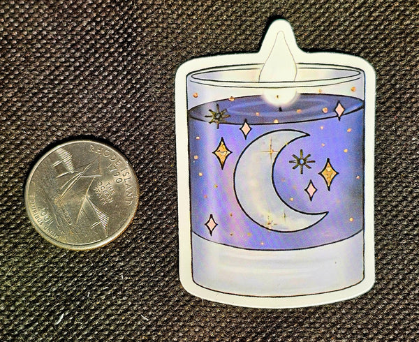 Moon Candle Sticker 🕯️🌙