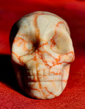 MD. Red Veined Jasper Crystal Skull ❣️💀🐖