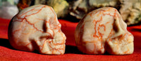 MD. Red Veined Jasper Crystal Skull ❣️💀🐖