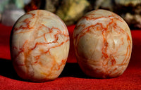 MD. Red Veined Jasper Crystal Skull ❣️💀🐖