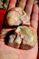 MD. Red Veined Jasper Crystal Skull ❣️💀🐖