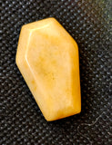 Yellow Jasper Crystal Coffin