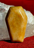 Yellow Jasper Crystal Coffin