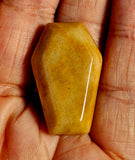 Yellow Jasper Crystal Coffin