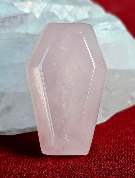 Rose Quartz Crystal Coffin