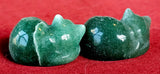 Green Aventurine Crystal Sleeping Kitty Carving 😻😴